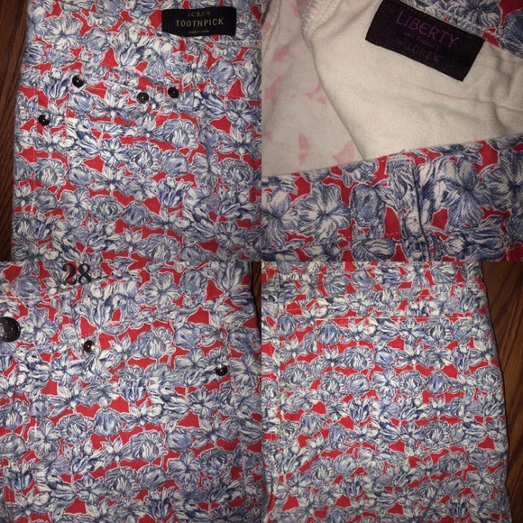 J.Crew Skinny Ankle Liberty Art Jeans - Picture 4 of 4